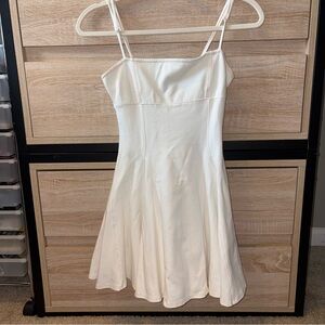 Urban Outfitters Elegant White Spaghetti Strap Dress